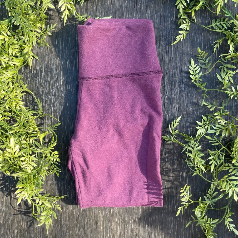Purple Luxe Crop Leggings